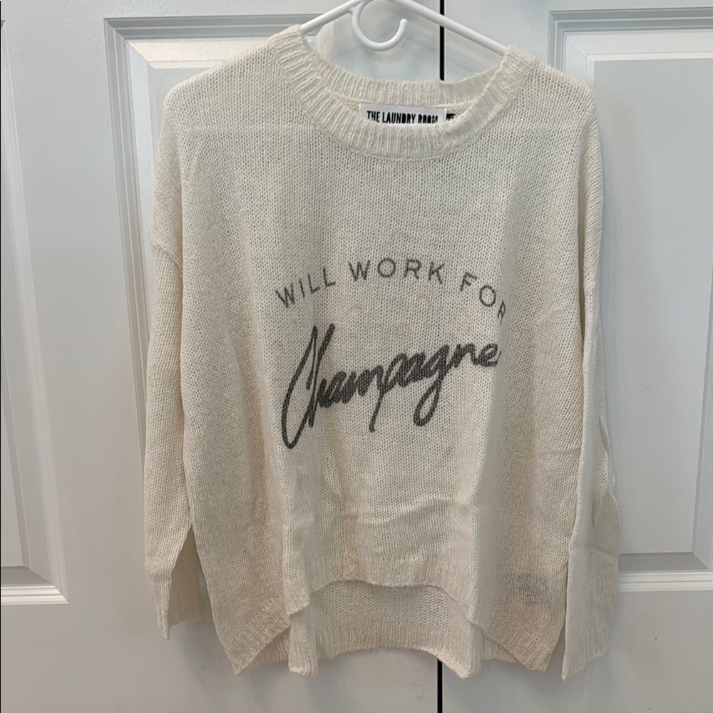 The Laundry Room Cream Crew Neck Sweater